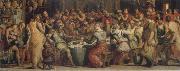 VASARI, Giorgio The festival meal in Ester oil painting reproduction